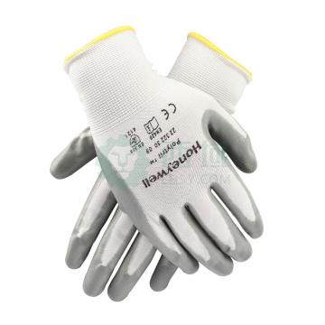 霍尼韦尔Honeywell 丁腈涂层手套，2232230CN-9，白色尼龙灰色丁腈手套，10副/包