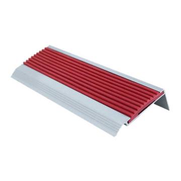 Raxwell 铝合金楼梯防滑条L型-红色，宽45mmx高21mmx厚1mm，长度：1.5m，RSSA0036 售卖规格：1条