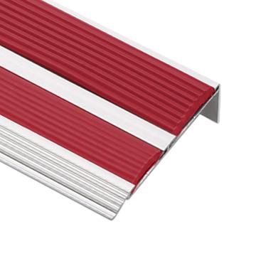 Raxwell 铝合金楼梯防滑条L型-红色，宽70mmx高21mmx厚1mm，长度：1.5m，RSSA0050 售卖规格：1条