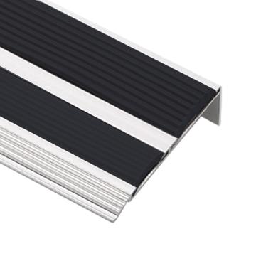 Raxwell 铝合金楼梯防滑条L型-黑色，宽70mmx高21mmx厚1mm，长度：1.5m，RSSA0051 售卖规格：1条