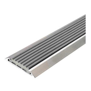 Raxwell 铝合金楼梯防滑条平板-灰色，宽50mmx厚1mm，长度：1.5m，RSSA0055 售卖规格：1条