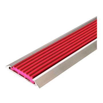Raxwell 铝合金楼梯防滑条平板-红色，宽50mmx厚1mm，长度：1.5m，RSSA0056 售卖规格：1条