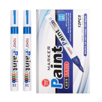东洋 记号笔油漆笔，SA-101(蓝色) 2.0mm（蓝色）粗头 售卖规格：1支