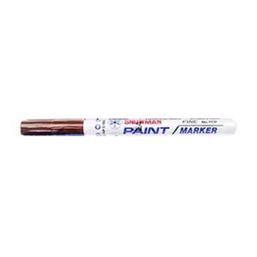 雪人/SNOWMAN 中粗记号笔，FCP-12棕色 工业环保油漆笔线幅1-2mm 售卖规格：1支