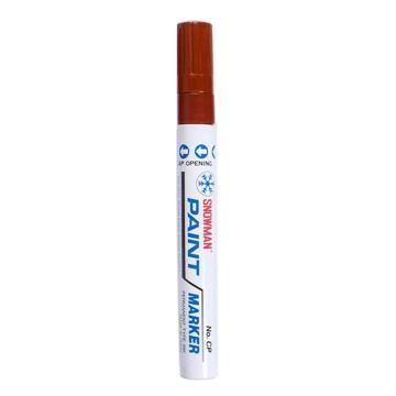 雪人/SNOWMAN 特粗记号笔，CP棕色 工业环保油漆笔线幅1.5-3mm 售卖规格：1支