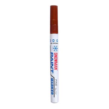 雪人/SNOWMAN 中粗记号笔，FCP-12枣深红 工业环保油漆笔线幅1-2mm 售卖规格：1支