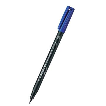 施德楼/STAEDTLER 油性胶片笔，313蓝色 线幅0.4mm 油性笔菲林笔快干防水不掉色光盘记号笔（10支/盒） 售卖规格：1支