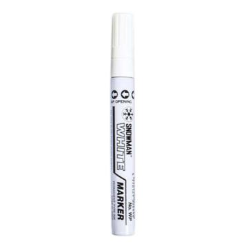雪人/SNOWMAN 特粗记号笔，WP白色 工业环保油漆笔线幅1.5-3mm 售卖规格：1支