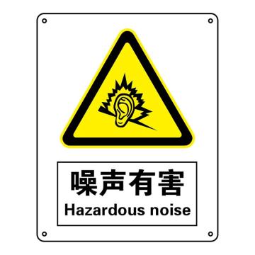 Raxwell GB安全标识噪声有害，250*315mm，1.5mm厚ABS板，RSSG0202 售卖规格：1张