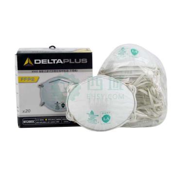 代尔塔/DELTAPLUS 防护口罩，104017 经济型无纺布FFP2免保养口罩，白色 杯型 头戴式 售卖规格：20个/盒