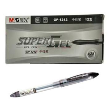 晨光 中性笔，GP-1212 0.38mm （黑色）盒装 （替代：MWW880） 售卖规格：12支/盒
