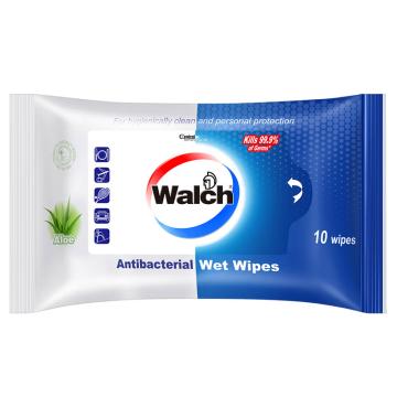 威露士/WALCH 洁肤湿巾，芦荟 10片装 售卖规格：1包