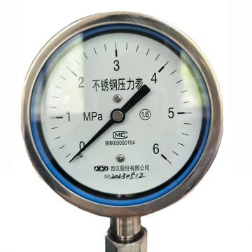 西仪 不锈钢压力表，YTF-100 0-60MPa M20*1.5 表壳304,接液316L 售卖规格：1个