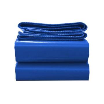 Raxwell 蓝色防雨刀刮布，1.2*1.1*1.2m，0.3mm厚，330g/㎡，单面印刷”防汛物资“白色宋体30cm
