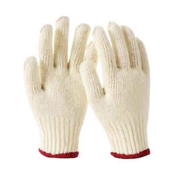Raxwell 750g棉纱手套，RW2101 本白，7针，12副/袋 售卖规格：12副/袋