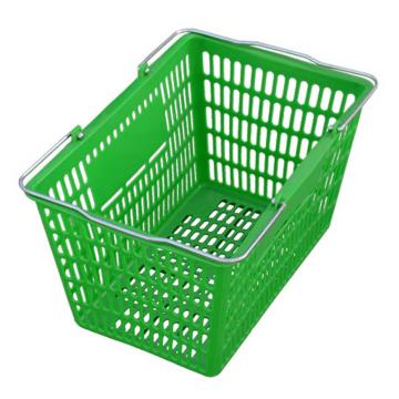英达斯贝克 购物筐,3#超市篮,绿色，外尺寸:420×310×210mm 售卖规格：1个