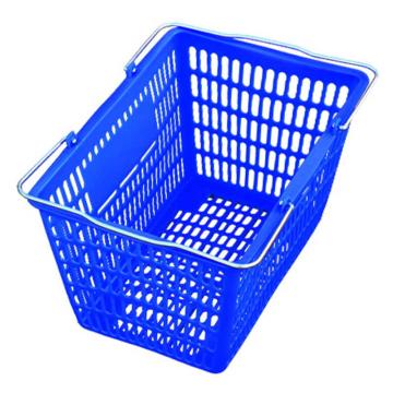 英达斯贝克 购物筐,5#超市篮,蓝色，外尺寸:430×295×225mm 售卖规格：1个