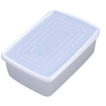 英达斯贝克 带盖收纳盒,白色,外尺寸:265×185×105mm，C4#保鲜盒 售卖规格：1个