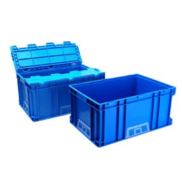 英达斯贝克 翻盖周转箱，D翻盖,蓝色 外尺寸:600×400×160mm 售卖规格：1个