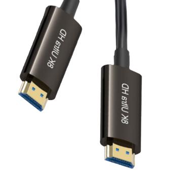 创乘/Checil HDMI线专业级，CC677-100 8K超清铠装光纤HDMI线2.1版 100米 黑色 售卖规格：1条