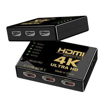 创乘/Checil HDMI线，CT042-5 4K高清HDMI切换器 五进一出 黑色 售卖规格：1台