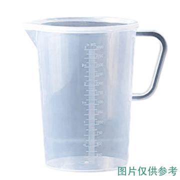 安赛瑞 加盖塑料量杯，600543 2000ml，带刻度，带把手 售卖规格：2个/件