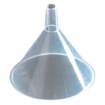 安赛瑞 塑料漏斗（5个装）透明三角漏斗分液漏斗 实验室液体分装工具直径150mm，600036 售卖规格：5个/件