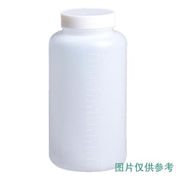 安赛瑞 塑料广口试剂瓶（5个装）带内塞 广口瓶样品瓶分装瓶 1000ml，600004 售卖规格：5个/件