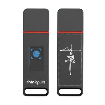 ThinkPlus 指纹加密U盘，FU200 USB3.2 0.2秒快速识别指纹 黑 售卖规格：1个
