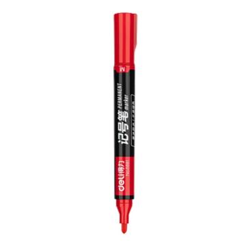 得力 物流油性记号笔，6881 红色 1.5mm 售卖规格：1支