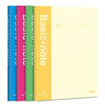 得力 螺旋本笔记本，7684（大包装） （A5）80页 售卖规格：6本/包