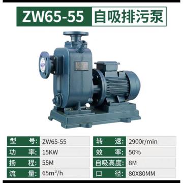 利欧 卧式离心排污泵,ZW65-55 15KW 扬程55米流量65立方口径80
