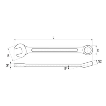 易尔拓 英制两用扳手，1-1/16"，YT-4883