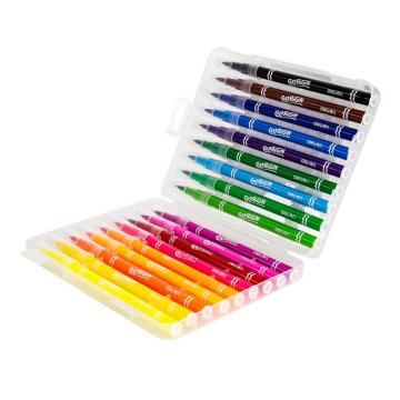 得力 18色软头水彩笔，70682 (混)(18色) 售卖规格：1盒
