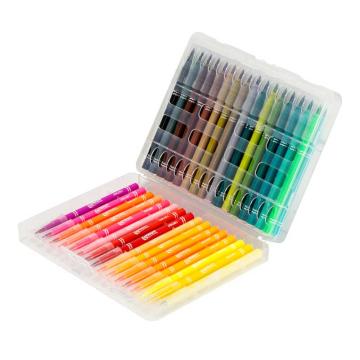 得力 48色软头水彩笔，70687 (混)(48色) 售卖规格：1盒