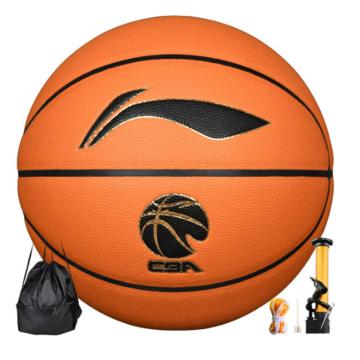 李宁 7号篮球，LBQK877-3 ELITE比赛训练篮球室内超纤PU材质篮球 售卖规格：1个