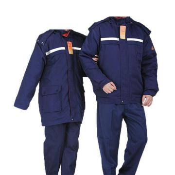 佰益 防静电棉服上衣，BY-DF-8002 185码 深蓝色（同款20件起订） 售卖规格：1件