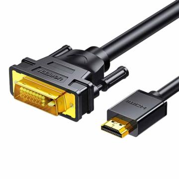 绿联/UGREEN HDMI转DVI转换线，10136 DVI转HDMI 4K60Hz高清线 双向互转视频线 3米 售卖规格：1个