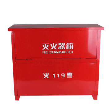 安赛瑞 加厚款10#灭火器箱（可装4瓶），72×76×20cm，适于8kg干粉灭火器3kgCO2灭火器，20969 售卖规格：1个