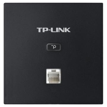 普联/TP-LINK 无线吸顶式AP，TL-AP1202GI-PoE 薄款碳素黑（方）易展版 AC1200双频千兆无线面板式AP 售卖规格：1台