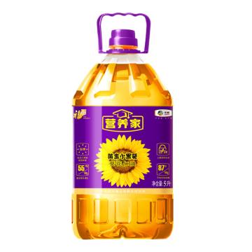 福临门 食用油，葵花仁油5L/桶 营养家黄金小黑葵 售卖规格：1桶
