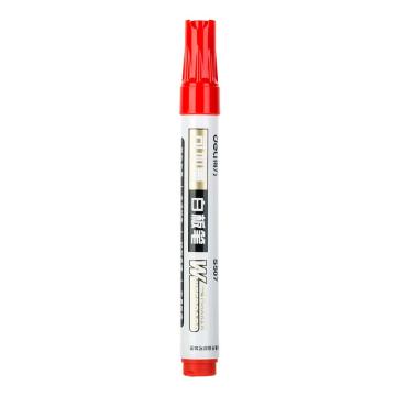 得力 可加墨白板笔，S507红 2.0mm(10支/盒) 售卖规格：1支