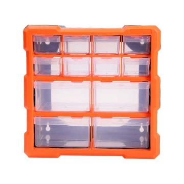 冰禹 抽屉式塑料多格零件盒,12格，BYlj-290 售卖规格：1个