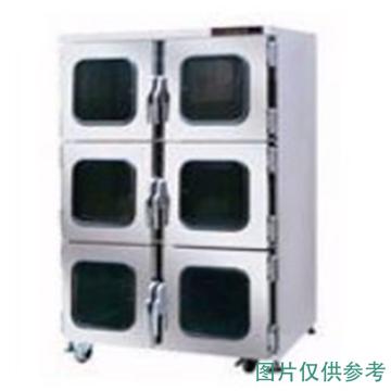 高强/Dr.Storage 氮气柜，HTCML-1490-6 柜体1.2mm双镜面不锈钢结构，配6片透明防静电视窗1250L-2年维保 售卖规格：1个