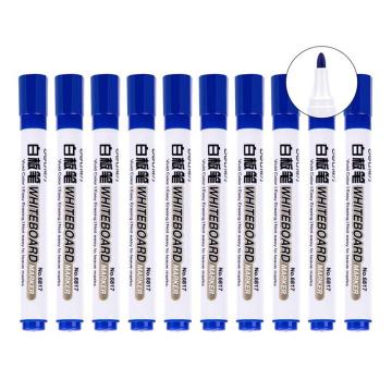 得力 白板笔，6817蓝盒装 售卖规格：10支/盒
