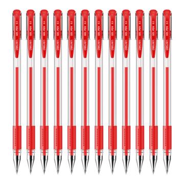 得力 中性笔，6600ES红盒装 售卖规格：12支/盒