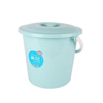 茶花 雅致提桶水桶（含盖），0234-A 17L 34*32cm 随机色 售卖规格：1个