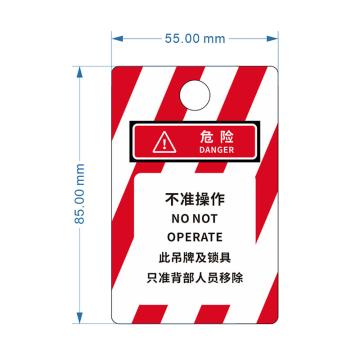 飞马乐 设备标识标牌，85*55mm，0.76mm厚PVC卡，覆哑膜，打孔 售卖规格：1个