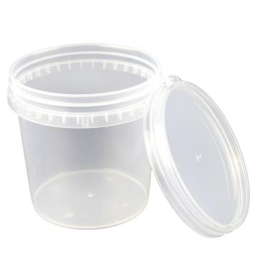 海斯迪克 HKW-289打包桶，透明塑料桶 密封桶小水桶，1L-无提手 售卖规格：1个
