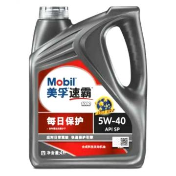 美孚/Mobil 合成汽机油，速霸1000，10W-40，SN PLUS 4L/桶 售卖规格：4升/桶